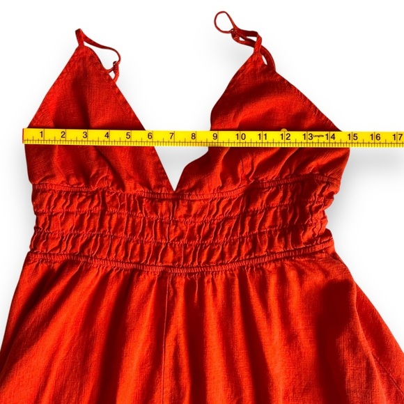 MVN The Label Feast of Fire Midi Dress Orange Size US 10 - Picture 9 of 11